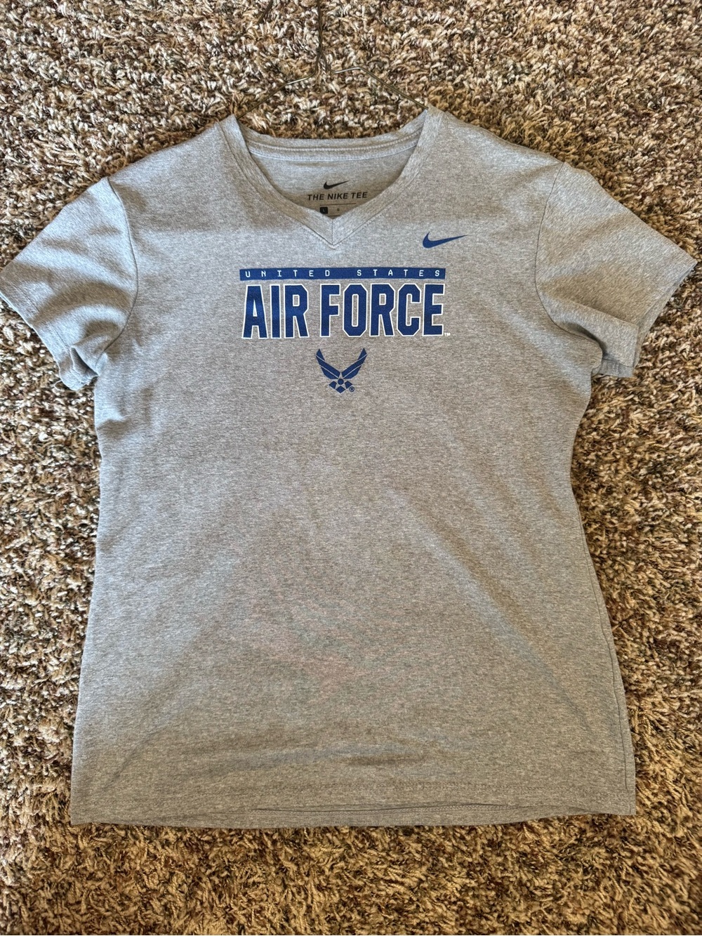 Nike Gray Air Force Short Sleeve Tee